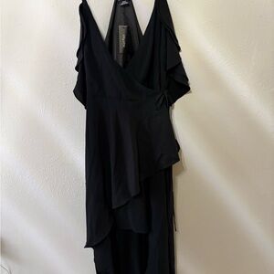 City Chic Black Asymmetrical Dress